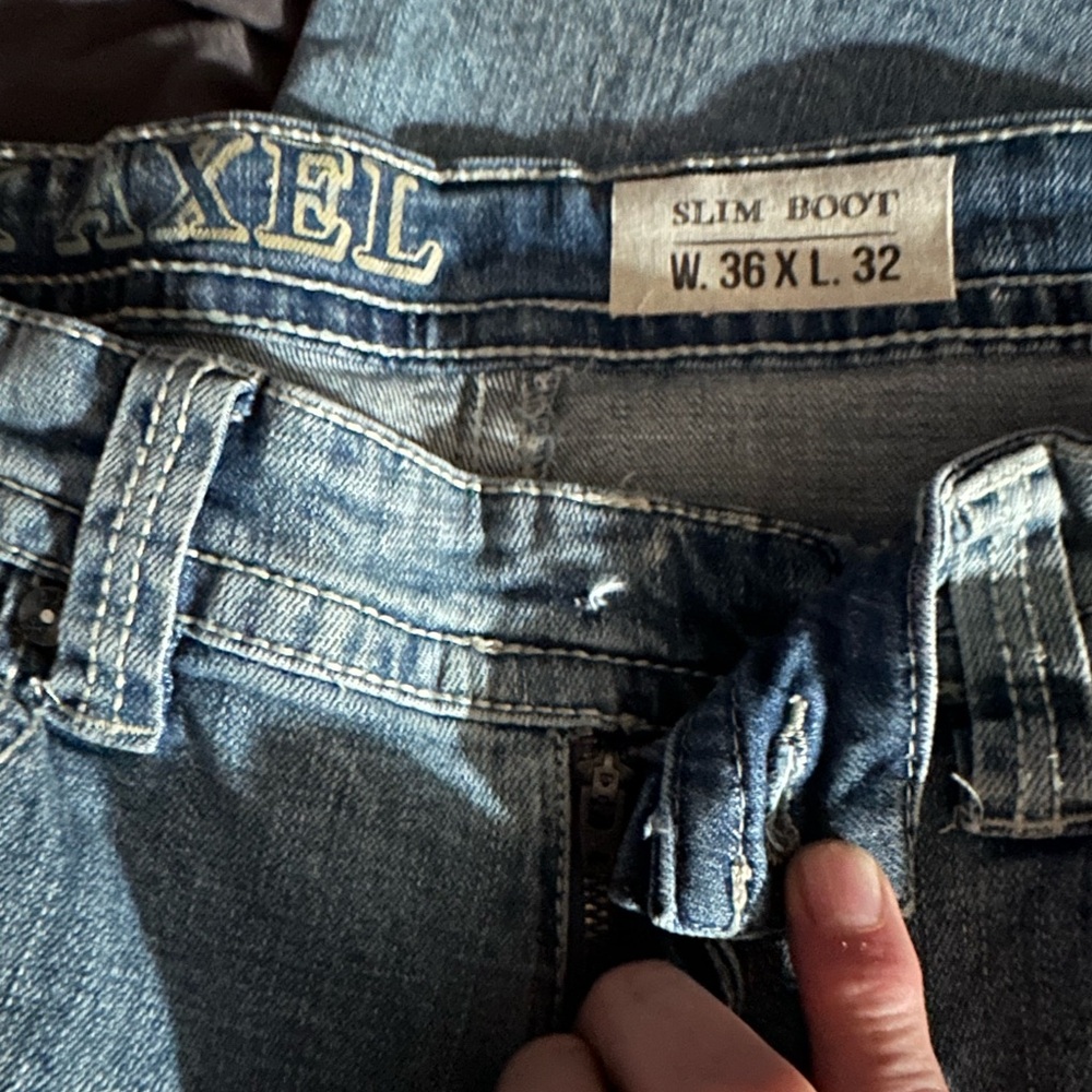 Axel Men's Slim Boot Jeans - Blue